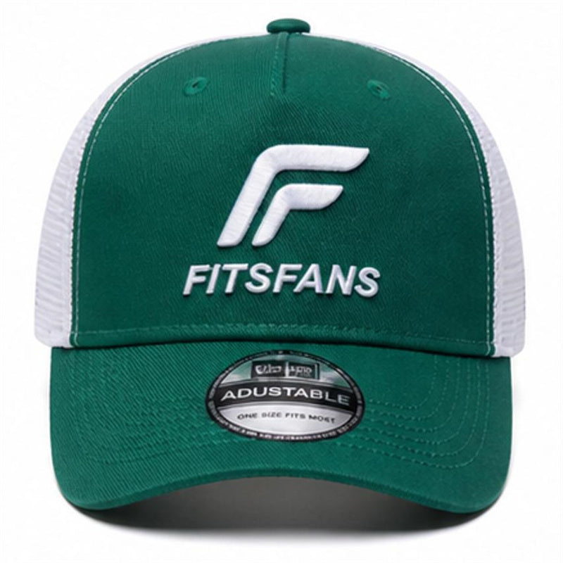 Classic Two-Tone Trucker Cap — Forest Green & White | Adjustable Snapback