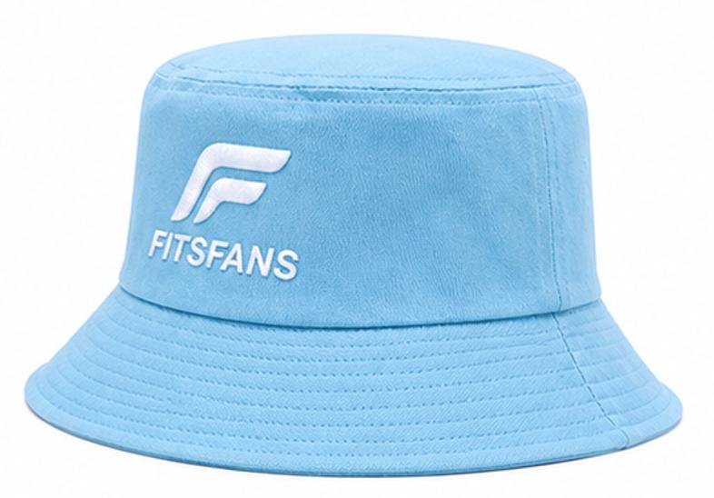 Sky Blue Bucket Hat — Breezy Everyday Sun Hat with Logo | Adjustable Fit