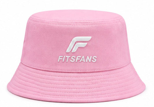 Soft Pink Bucket Hat — Everyday Sun Hat with Embroidered Logo | Adjustable Fit