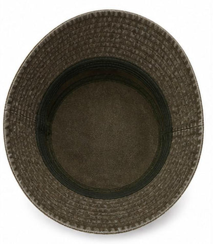 Washed Olive Bucket Hat — Vintage-Style Outdoor Sun Hat | Adjustable Fit