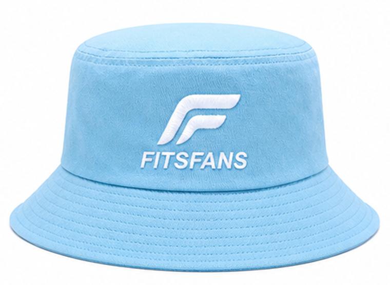 Sky Blue Bucket Hat — Breezy Everyday Sun Hat with Logo | Adjustable Fit