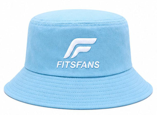 Sky Blue Bucket Hat — Breezy Everyday Sun Hat with Logo | Adjustable Fit