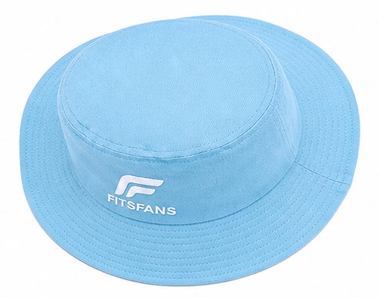 Sky Blue Bucket Hat — Breezy Everyday Sun Hat with Logo | Adjustable Fit