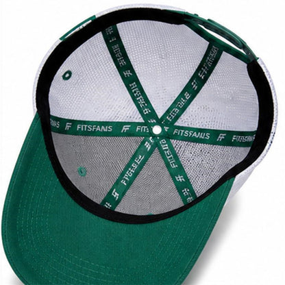 Classic Two-Tone Trucker Cap — Forest Green & White | Adjustable Snapback