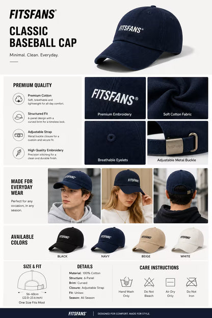 Classic Baseball Cap Minimal Everyday Style